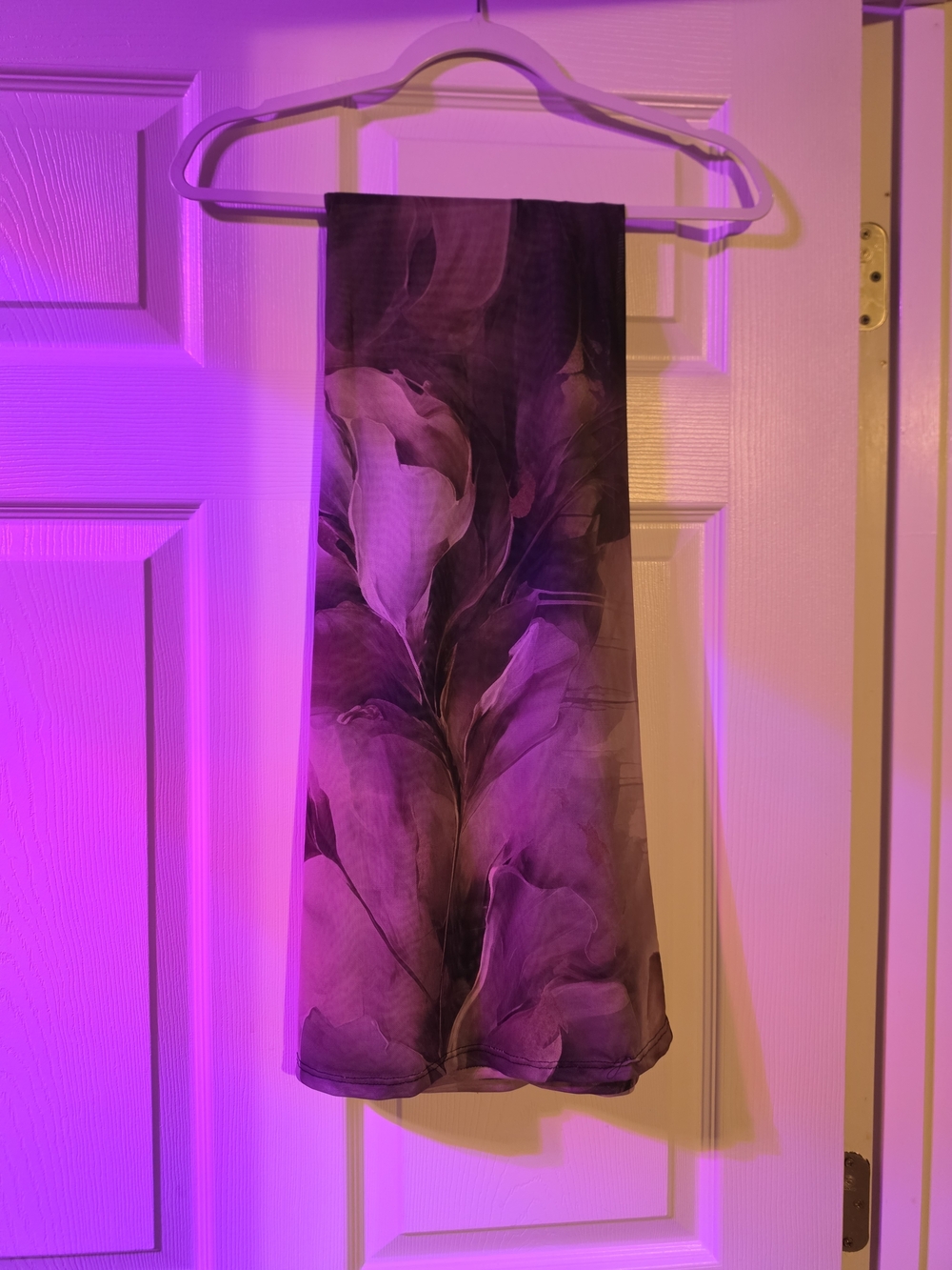 Elegant Purple Floral Maxi Skirt